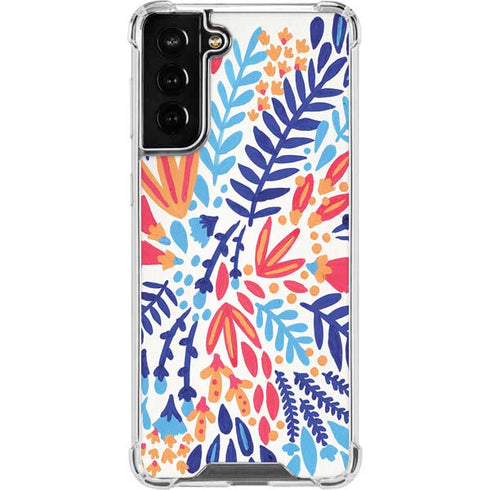 Cat Coq Color Foliage Galaxy S21 FE Clear Case